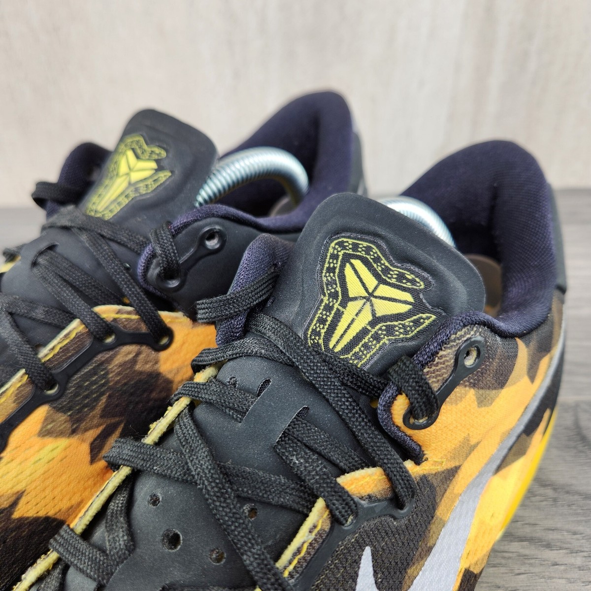 NIKE KOBE 8 ネイビー/イエロー Nike Kobe 8 System Barcelona 2013 Men's Sz 7.5 (womens 9