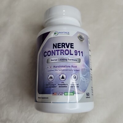 Phytage NERVE Control 911 Calming Depression Anti Anxiety Relaxation Stress Mind