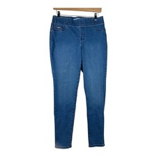 Nine West Heidi Pull On Crop Pants size 6 Blue