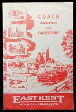 East Kent Road Car Company  - Coach Excursions from Canterbury - 1959
