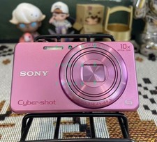 SONY Cyber Shot DSC-WX200 18.2MP 10x Digital Camera Battery sd Card Pink Tested