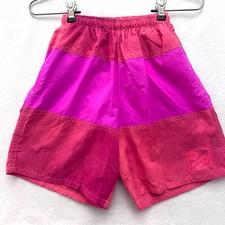 Vintage Disney Wear Mickey Mouse Kids XS Colorblock Swim Trunks Lined USA 80s 90