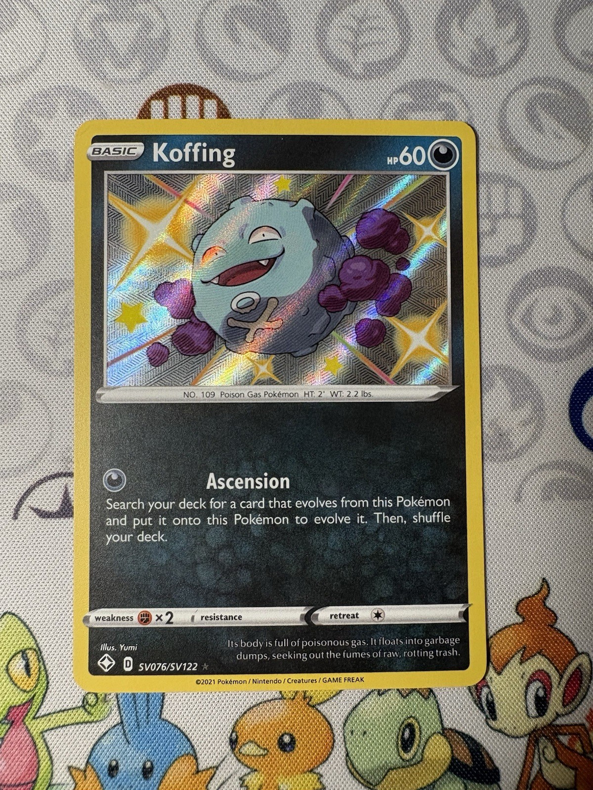 Koffing SV076/SV122 Shiny Rare Shining Fates Shiny Vault Pokemon TCG Single