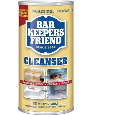 Versatile 12 Oz Powdered Cleaner - Cleans & Polishes Stainless Steel Safely