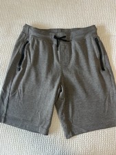 iD Ideology Men  s Gray Athletic Shorts Size Medium Zip Pocket Drawstring