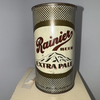 Rainier Extra Pale 1950’s One Sided Flat Top Beer Can. Seattle Washington