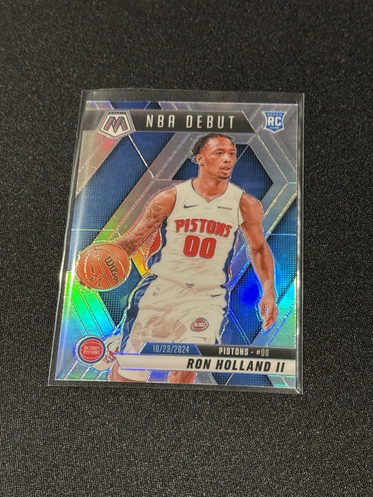 2024-25 Panini Mosaic Silver Ron Holland II NBA Debut #258
