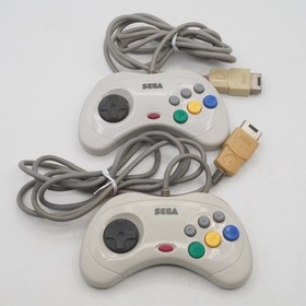 Sega Saturn White Console Japan Bundle 2 Controllers 5 Games Daytona USA NTSC-J