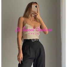 ZARA WOMAN NWT SALE BODYSUIT LINGERIE BEIGE SIZE S 4661/488