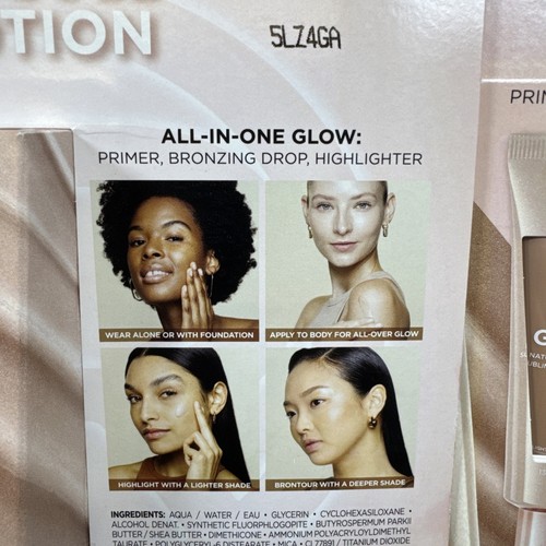 L'Oreal Paris Lumi Glotion 2 Pack 902 Light Glow Primer Highlighter Bronzer - Picture 6 of 9