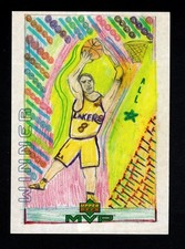 1999-00 Upper Deck MVP Draw Your Own Trading Card #W3 Kobe Bryant LA Lakers HOF