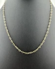 14k Yellow Gold Heart Link Cute Chain Necklace Fine Jewelry