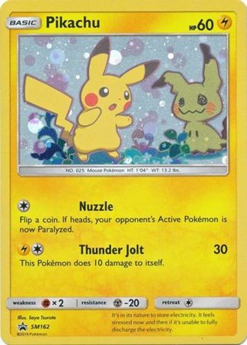 Moderately Played Pikachu - SM162 - Holo - SM Black Star Promos Pokemon SM Promo