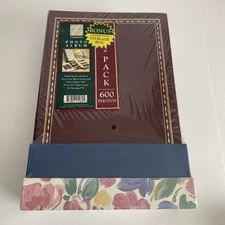 Leather Post Card/Photo Albums 2-Pack 600 Photos USA--NEW