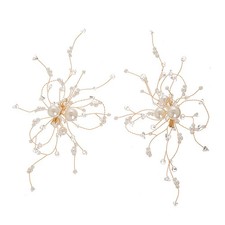 2 Pcs Wedding Hair Accessories Crystal Headpiece Decorations for