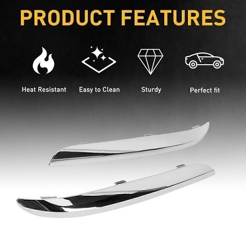 For 2011 2012 2013 2014 Chrysler 300 Front Bumper Molding Chrome Trim Set 2pcs - 第 5/12 張圖片