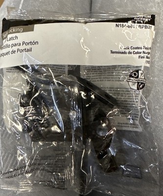 National Hardware N184-861 BPB21 Automatic Gate Latch in Black