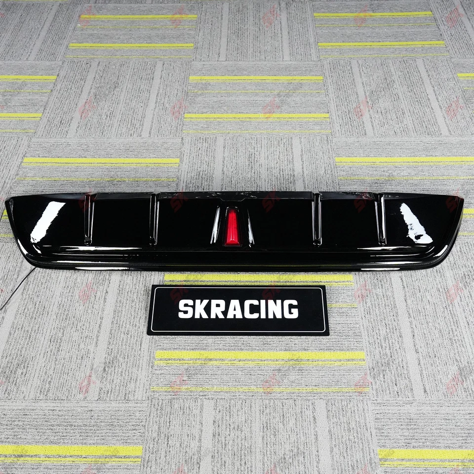 Kit spoiler labial difusor traseiro preto brilhante Toyota Corolla compatível com 2020-2024 - Imagem 3 de 4