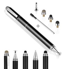 Penyeah Stylus Pen, 4 in 1 Disc Pens for Touch Screens, High Black