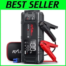 8000A Peak Car Jump Starter with 26800mAh Battery and Fast Charging—IP65 Safe