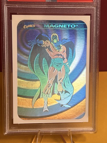 1990 Marvel Universe Magneto Hologram #MH2 PSA 9 Chase Card NICE! - Picture 3 of 3