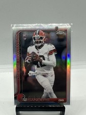 2025 Topps Chrome Football Shedeur Sanders RC #315 Silver Refractor