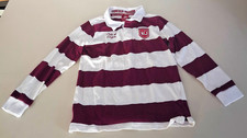 Official State of Origin Queensland Maroons Supporter Rugby Polo Shirt Size 10