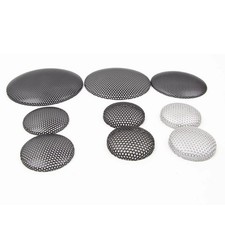 2Pcs Curved Metal Mesh Grill Protection Arcuate Speaker Cover Decorative Circle