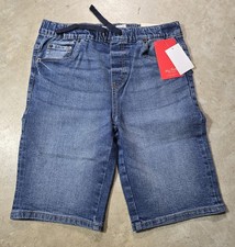 New Lucky Brand boys Large 14/16 Straight Denim Shorts adjustable waist