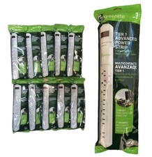LOT OF 10 Greenlite Tier 1 Advanced 7 Outlet Surge Protecting Power Strip NEW