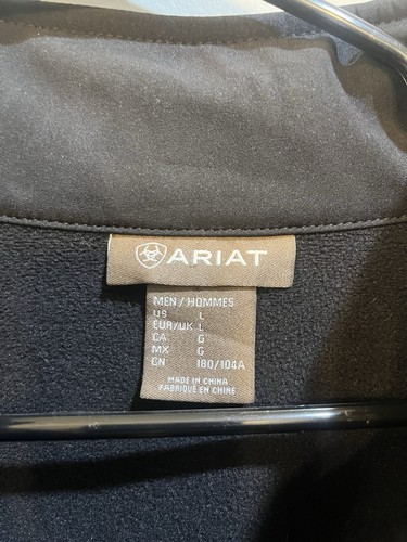 Ariat Men's Logo 2.0 Softshell Jacket Black Large Windproof Western ...