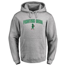 Men's Ash Delta State Statesmen Proud Mascot Pullover Hoodie
