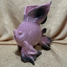 Vintage Rare Hull Ebb Tide Art Pottery Pink Speckled Angel Fish Vase - Nice!