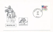 D426103 USA Cover Helvetia, WV 1992 700th Anniversary Swiss Confederation