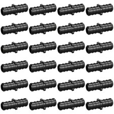1/2" Poly PPSU Barb Crimp PEX Fitting, 25pcs PEX Straight Coupling Fittings, ...