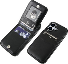 Compatible with Iphone 17 Case Wallet with Credit Card Holder, Flip Premium Leat