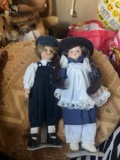 Pair Vintage Dolls Twins Alberton Dolls Made In England