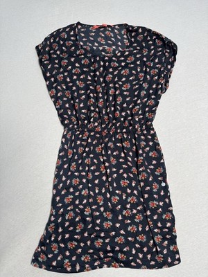 Mango Basics Kleid S Blau Mehrfarbig Damen Sommerkleid Freizeit