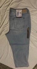 Jeans denim elasticizzato Seven7 larghi dritti vita alta Key West taglie forti wa...