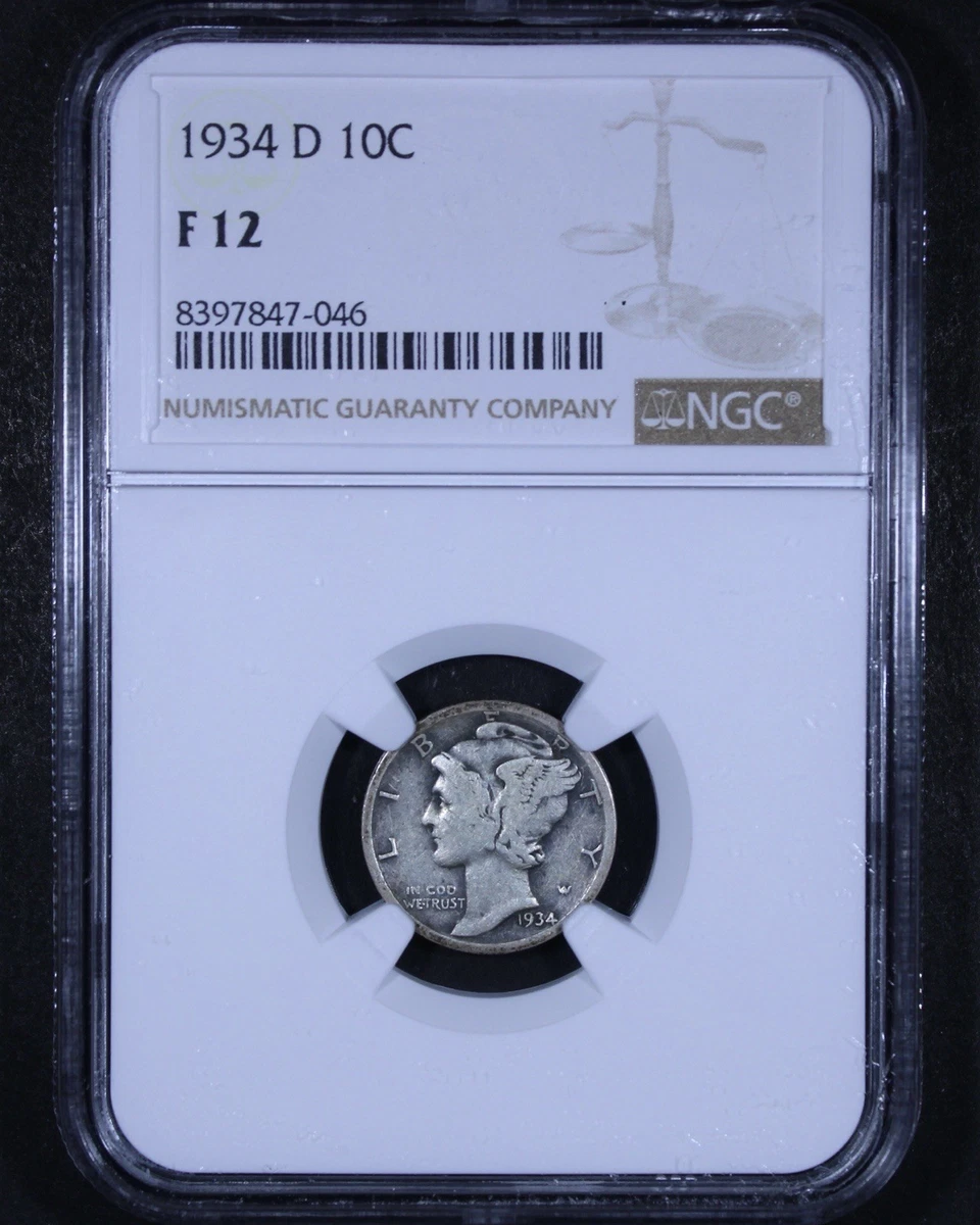 Grade F 12 Mercury Dimes (1916-1945) for sale | eBay