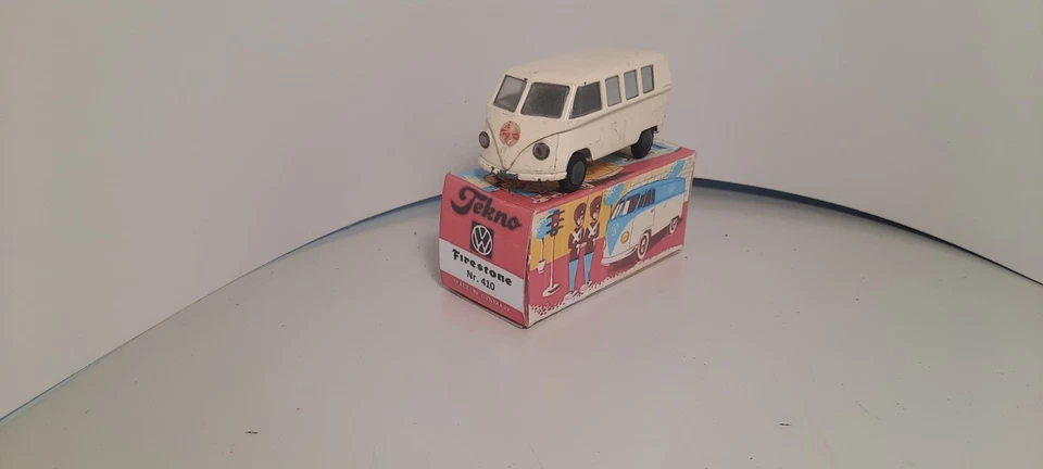 TEKNO DINAMARCA VW VOLKSWAGEN T1 AMBULANCIA furgoneta blanca 413 vintage 1/43 Foto 3 de 4