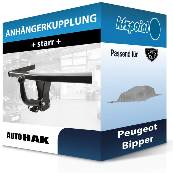 Auto HAK AnhäNgekupplung Starr Passend für Peugeot Bipper 02.2008-Jetzt Neu-image