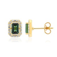 Cavill Ohrringe Damen Sterlingsilber Goldplattiert 1,3Ct Zirkon Schmuck