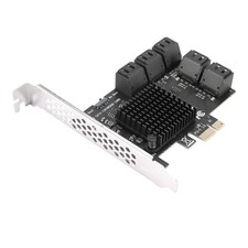 10 Port  3.0 to PCIe X1 Expansion Card PCI Express  Adapter SATA3 6G2697
