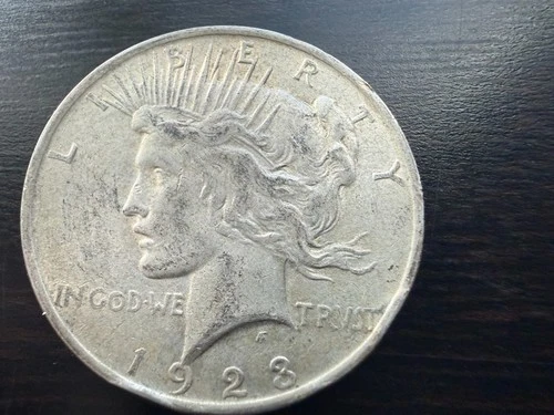 1923 Philadelphia Peace Dollar 90% Silver Circulated Ungraded Good Cond