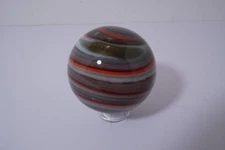 1 - New and Artistic Handmade Corkscrew Art Glass Marble - 40 MM = 1-9/16" Dia.