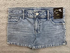 Art Class Shorts Girls XL 14 Denim Jean Mid Rise Shortie Medium Wash