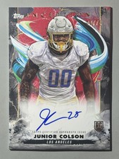 Junior Colson Rookie Auto 2024 Topps Inception Red /75 RC SP Chargers #RA-JUC