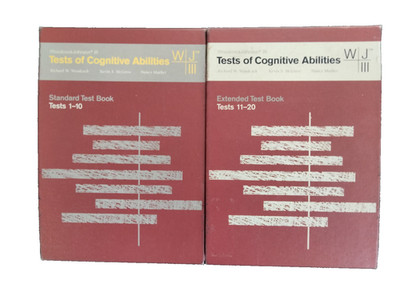 Woodcock Johnson Tests of Cognitive Abilities WJ-III Test Books 1-10 & 11-20