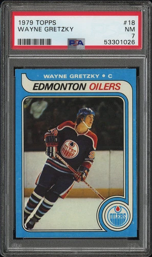 1979 TOPPS #18 WAYNE GRETZKY ROOKIE RC PSA 7
